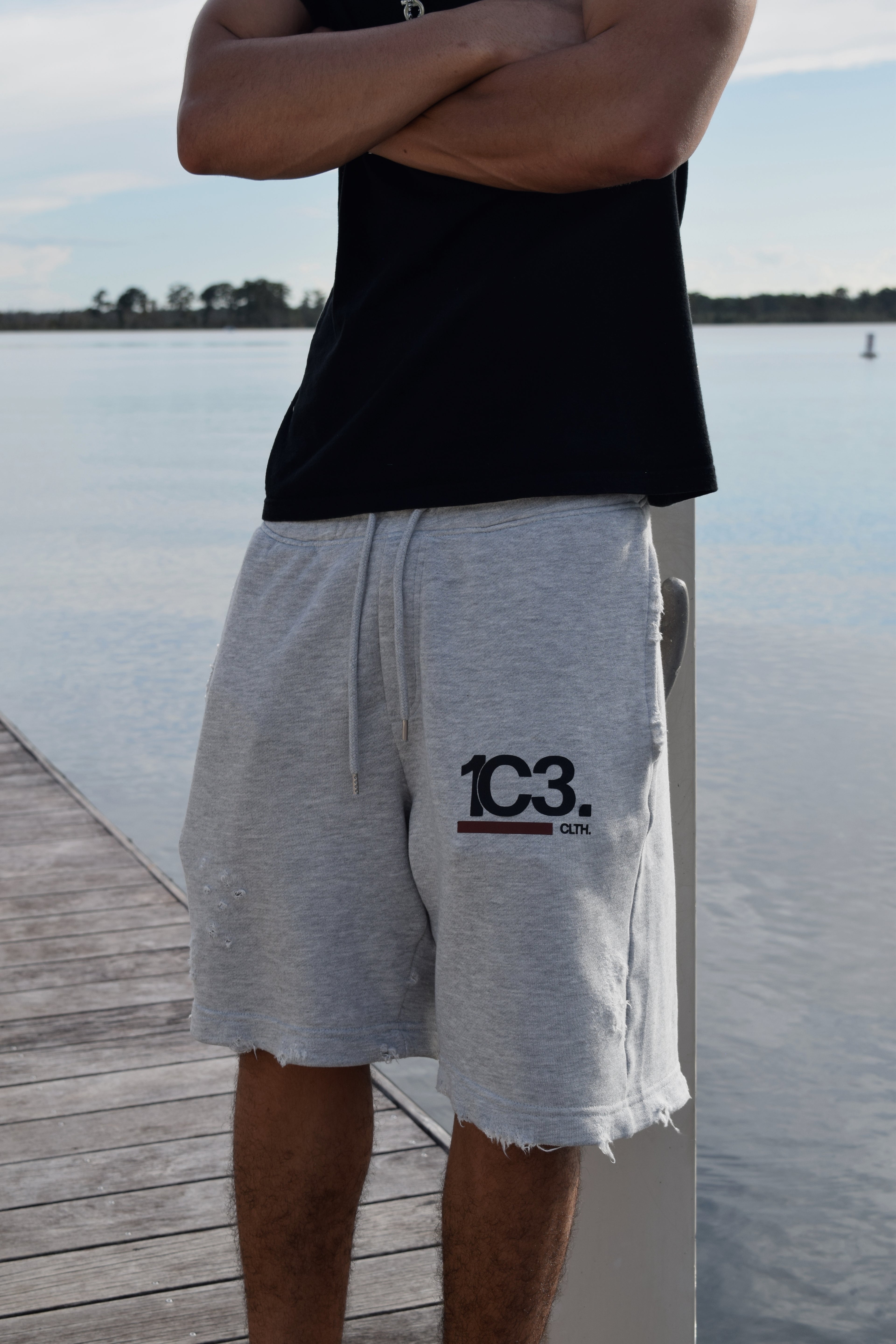 Distressed
 Shorts (Knee-length)